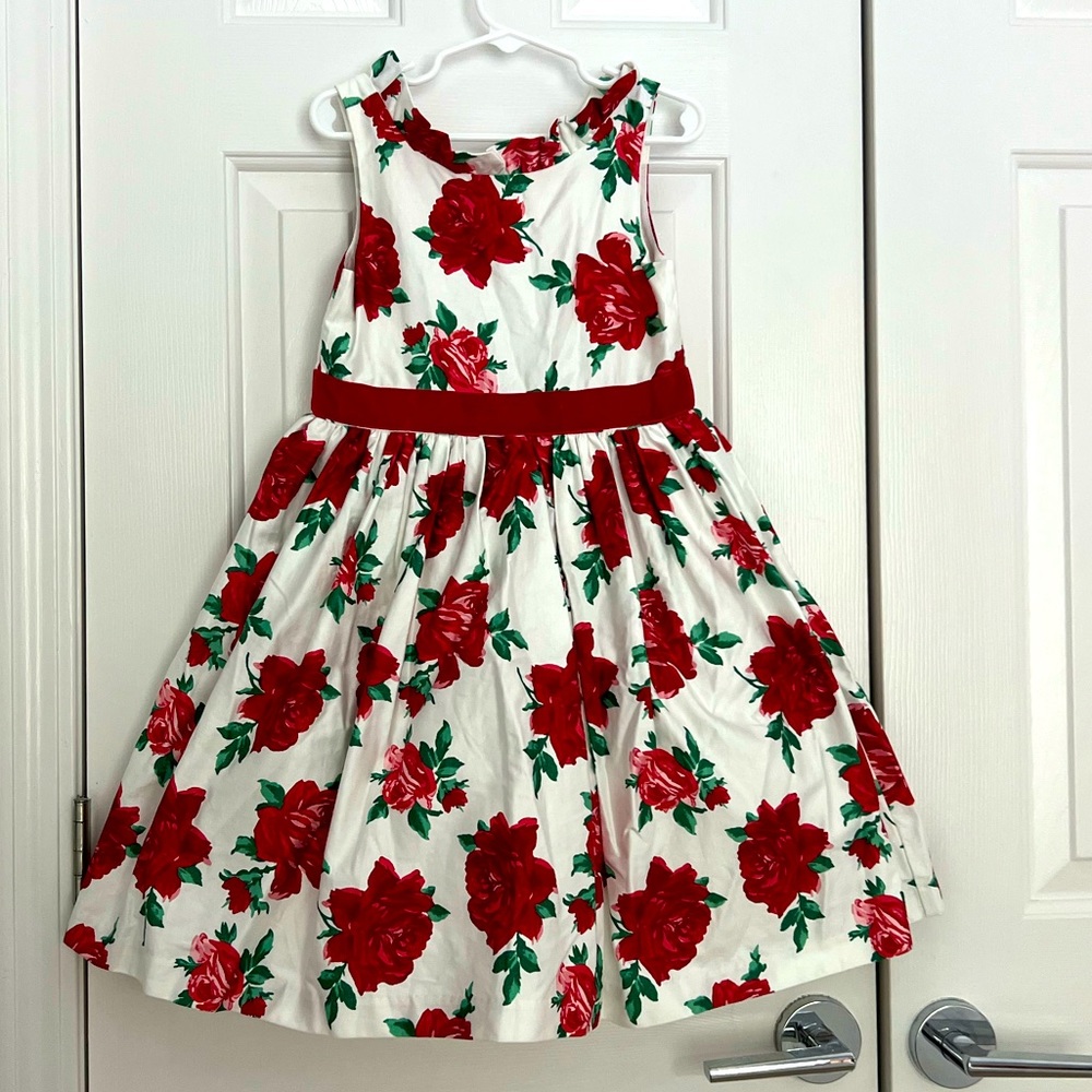 Size 5 Janie and Jack rose print dress